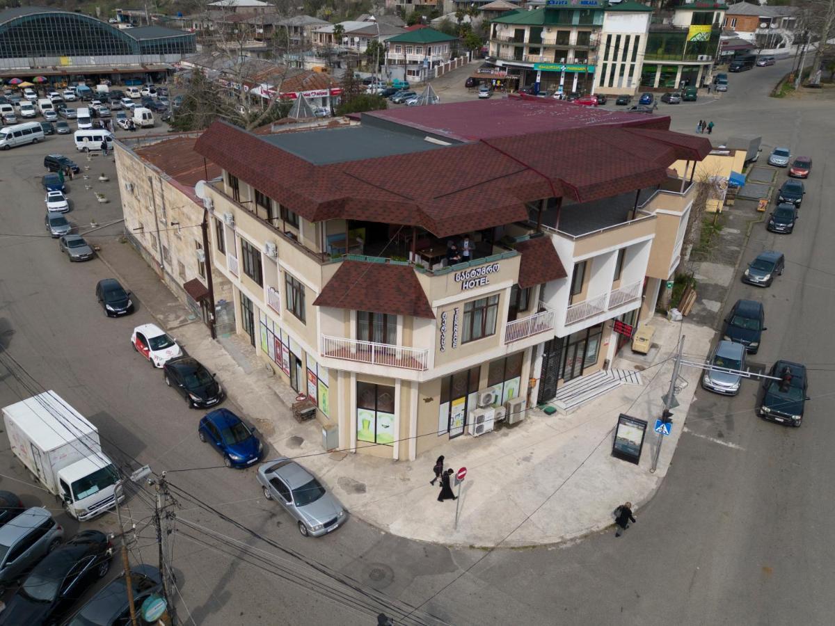 Tskaltubo Hotel Terrace Exterior foto